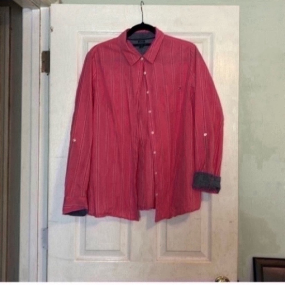 Tommy Hilfiger pink Casual Button Down Shirt